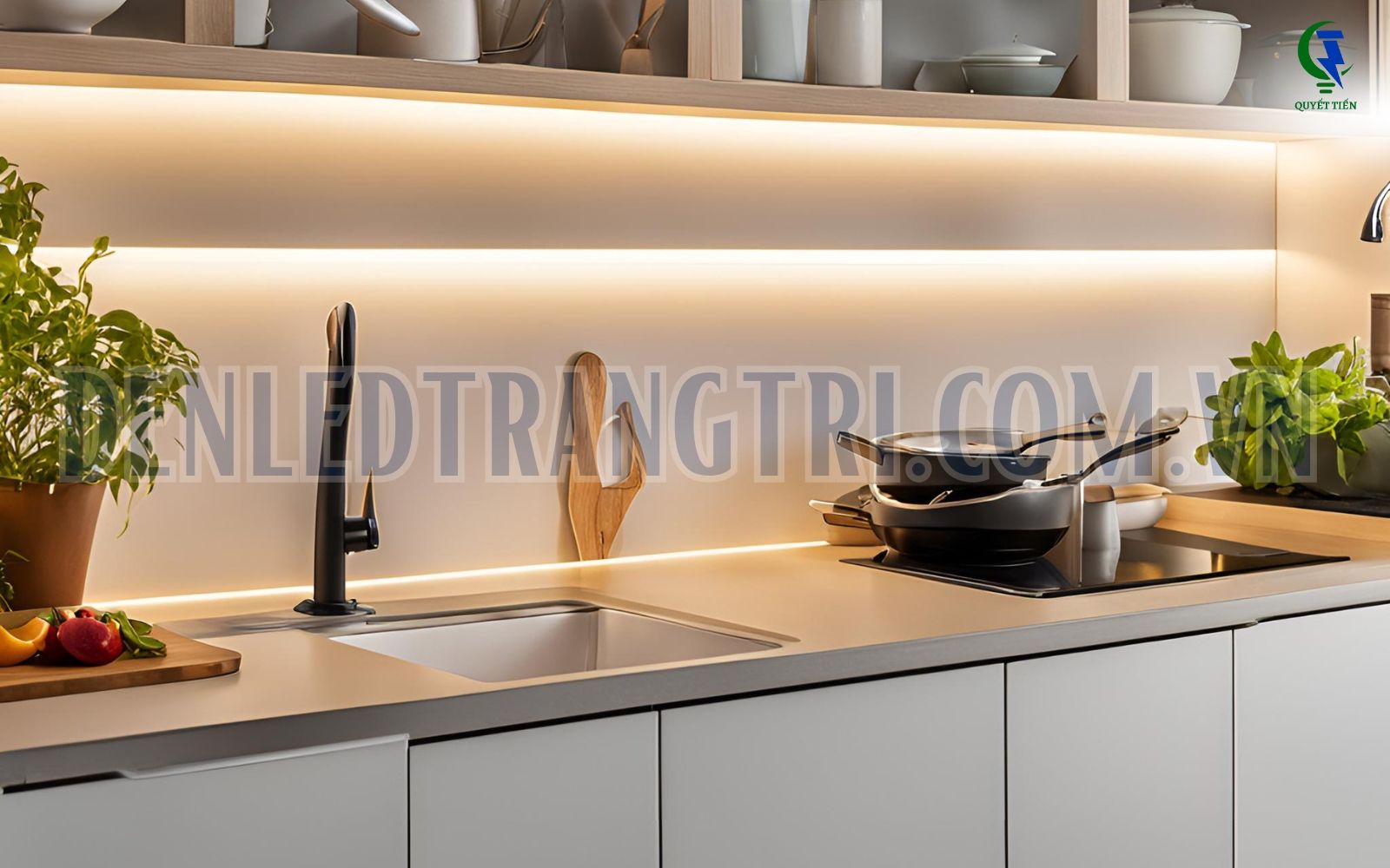 Đèn led dây trang trí tủ bếp 