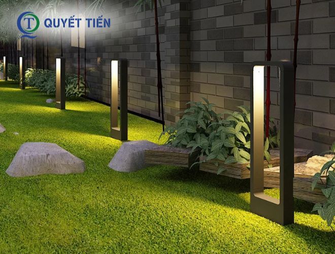Đèn nấm sân vườn 2 thanh