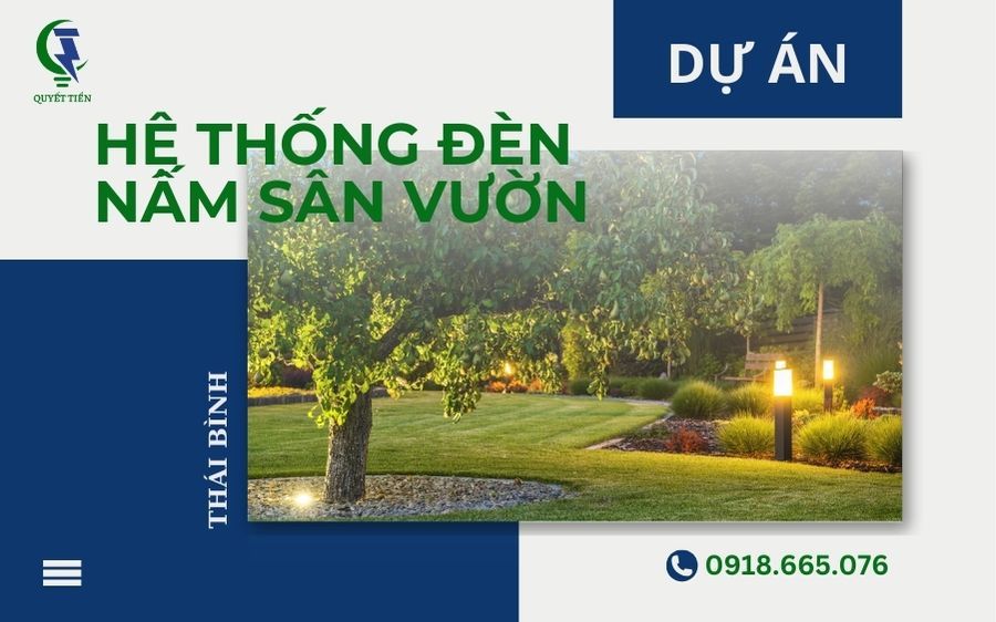 cung cấp hệ thống đèn nấm sân vườn