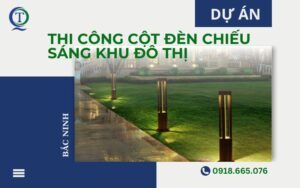 lắp đặt đèn sân vườn chiếu sáng lối đi tại Hưng Yên