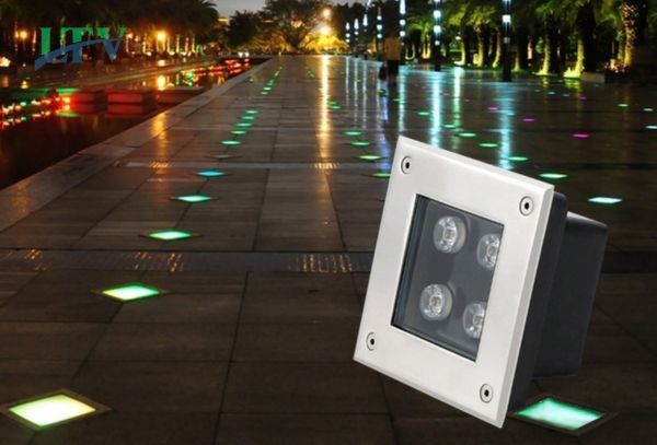Hình ảnh ứng dụng đèn LED âm đất vuông