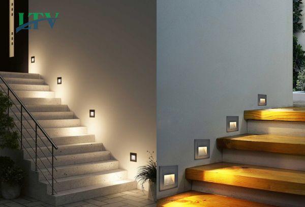Ứng dụng đèn âm bậc cầu thang